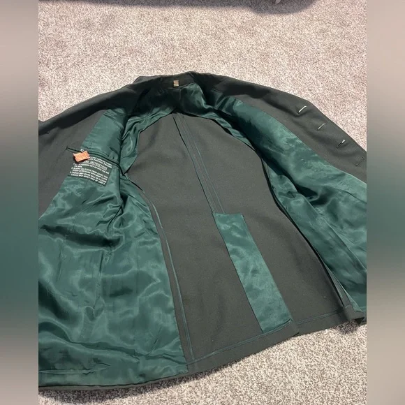 1956 U.S. Army Transportation Corps Wool Serge Coat Vintage Military Jacket 41R